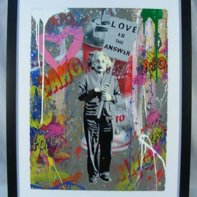 Thierry Guetta (1966-    ) French (Mr. Brainwash) silkscreen "Einstein"