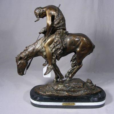Bronze sculpture "End of the Trail" after James Earle Frazier