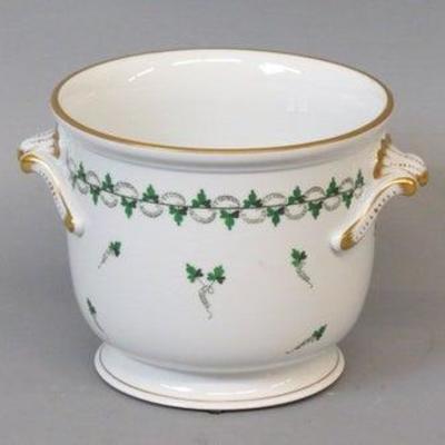 Herend Porcelain Planter Blue Garland