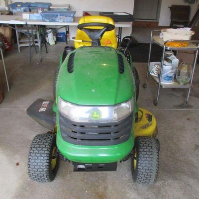 John Deere riding lawn mower.  2004, 264 mowing hours