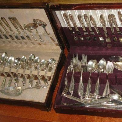 vintage silver plate flatware 