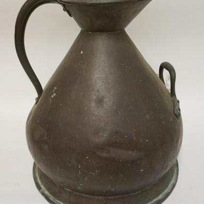 1017	LARGE ANTIQUE COPPER MEASURE W/SPOUT, 17 IN HIGH
