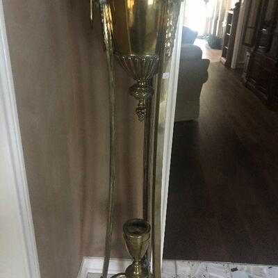 Antique Lion Head Planter