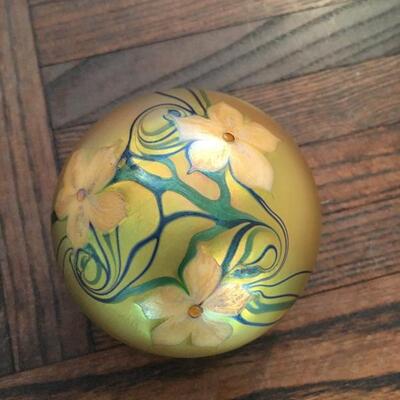 Orient Flume Glass Paperweight 