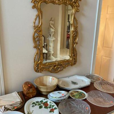 Rococo style mirror.
