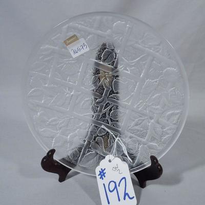 Signed Baccarat crystal plate