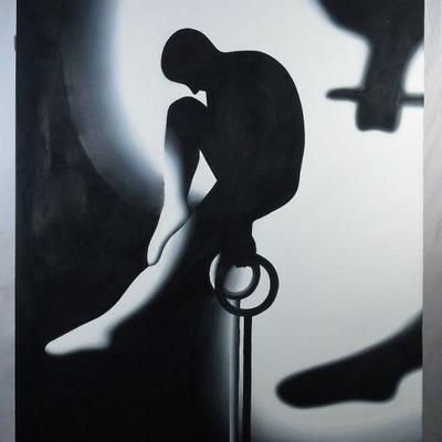 Mark Kostabi oil