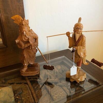 Hand carved pieces 