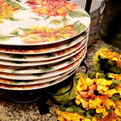 Pier One Sunflower Dish Set