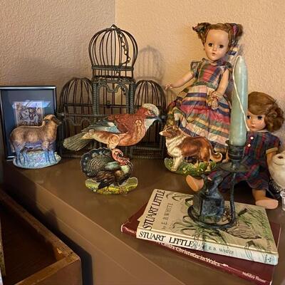 Vintage Dolls, Books, Home Decor 