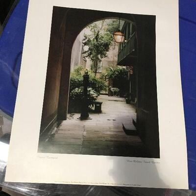https://www.ebay.com/itm/124368506870	LAR0049 Classic Courtyard Print New Orleans French Quarter Pickup Only ( 16" L X 20" H)...