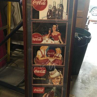 https://www.ebay.com/itm/124368327412	LAR0033 Coca Cola Collage, 5 Pictures of 4 Women Wooden Framed Pickup Only Pickup Only ( 16" L...