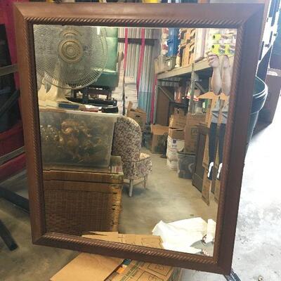 https://www.ebay.com/itm/114448757645	LAR0034 Mirror Brown Metal Framed Spindle Trim Pickup Only ( 31" L X 36" H)		Auction
