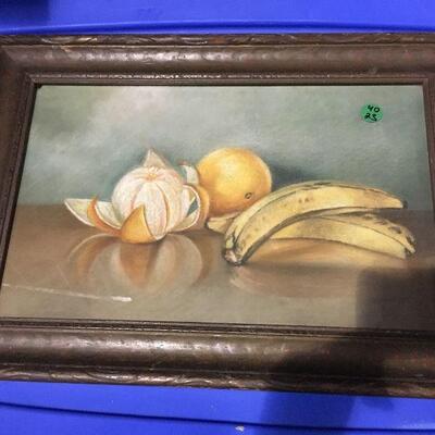 https://www.ebay.com/itm/114448983229	LAR0055 Still Live Oil on Canvas Dana L Dreutzer Pickup Only ( 19" L X 13" H) Peeled...