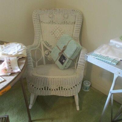 Antique wicker chair