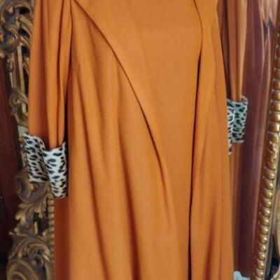 60's Custom 2 piece wool Dress and swing vest
