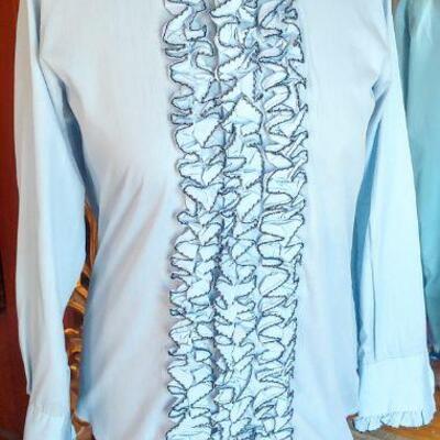Mens After Six Ruffled tux shirt