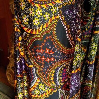 70's psychedlic paisley maxi skirt
