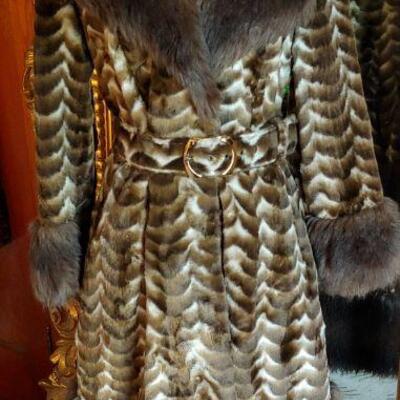 60's faux fur Princess coat