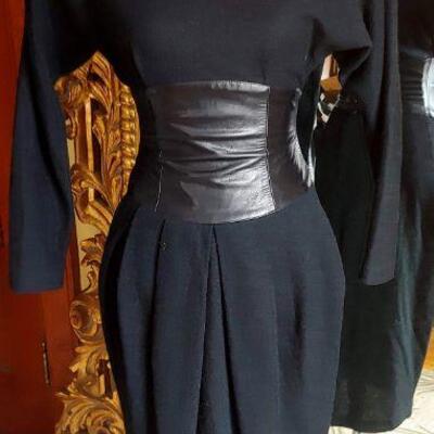 80s wool and leather 