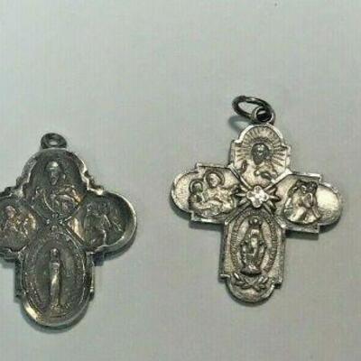https://www.ebay.com/itm/114484177098	WL172  STERLING SILVER LOT OF 4 RELIGIOUS PENDANTS 		 Auction 
