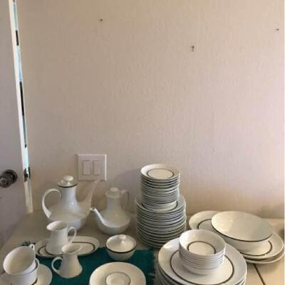 Large White Serving Pieces Set