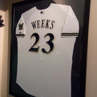 Rickie Weeks signed Brewers jersey