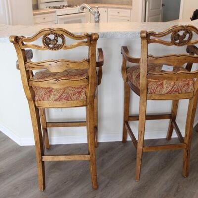 5 all wood barstools 30"H
 each 