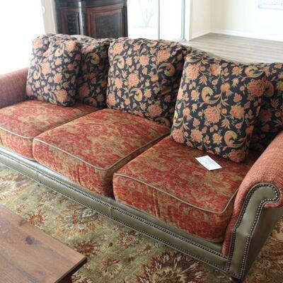 Pearson sofa with leather there are 2 sofas $1,200