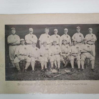 1304	

Photograph of The New Orleans Club Champions, Southern Association 1910 - Photo by L. F Boucherean
Measures approx 15" x...
