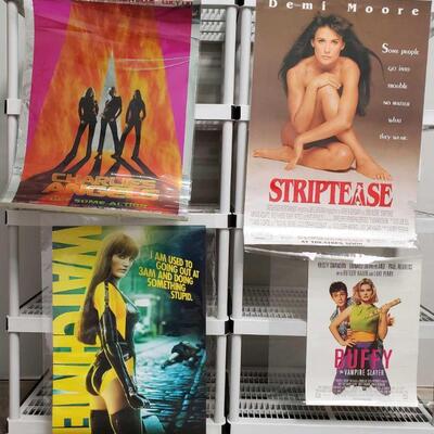 1104	

Charlie's Angels, Striptease, Watchmen, And Buffy The Vampire Slayer Movie Posters
Charlie's Angels Measures Approx...