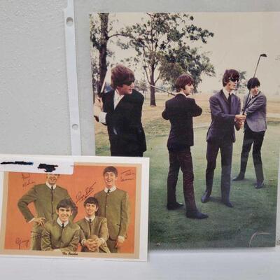 1042	

Photograph and Post Card of The Beatles
8.5" x 11" photograph and 4.5" x 7" post card