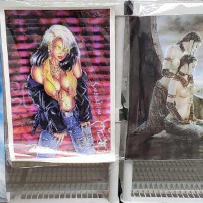 1110	

Superwoman Poster, London Night Poster, And Luis Royo Poster
Measurements Range approx 26"x17" -36"x24"