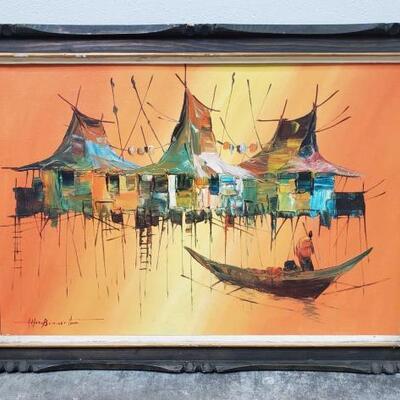 520	

Framed Art Appears To Be Signed
Measures Approx 34"Ã—25"