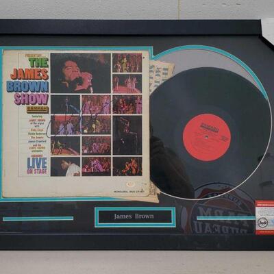 1008	

Framed James Brown Signed Vinyl Record Album with COA
Includes COA by Pinpoint Signature Authentication Services. Cert No: 110619...