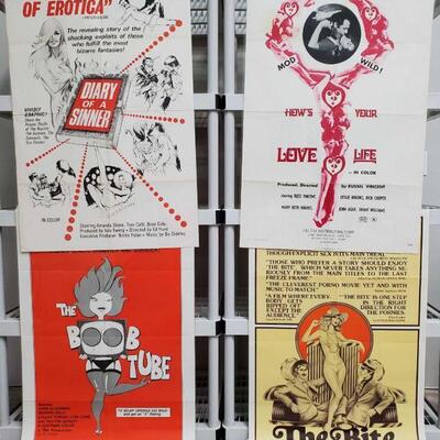 1120	

4 X Rated Posters
Includes Boob Tube, The Bite, How's Your Love Life, And Diary Of A Sinner.