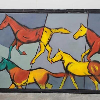 512	

Framed Piece Of Artwork
Measures Approx 60"Ã—40"