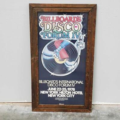 508	
Framed Billboards Disco Forum IV Poster
Measures Approx 18"Ã—32"