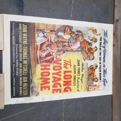 1516	

Vintage "The Long Voyage Home" Linen Backed Poster, John Wayne
Measures Approx: 43" x 29"