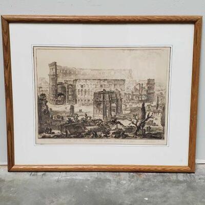 518	

Veduta dell' Arco di Costantino, e dell' Anfiteatro Flavio detto il Colosseo
Measures Approx: 32"Ã—26"