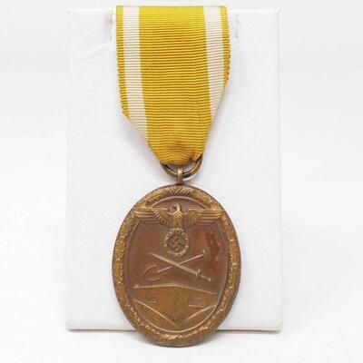 176	

The West Wall Medal (or Deutsches Schutzwall-Ehrenzeichen in German)
The West Wall Medal (or Deutsches Schutzwall-Ehrenzeichen in...