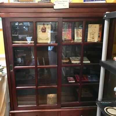 Sliding glass door bookshelf $295
53 X 16 X 61"