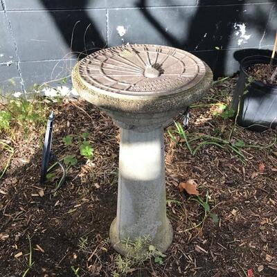 Sundial on pedestal $95