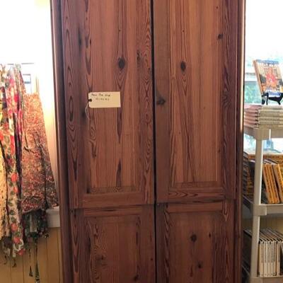 Heart of pine cabinet $495
41 X 19 X 91"

