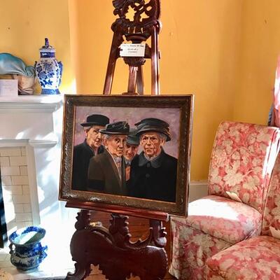 Antique Edwardian art easel $299
26 X 84"
painting $350