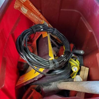 #5130 â€¢ Tote Full Of Tools, and Tool Supplies