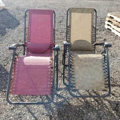 #30106 â€¢ 2 Foldable Reclining Camping Chairs
