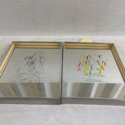 5102	

2 Mirrored art pieces
11"x14â€
