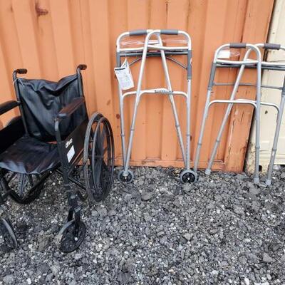 #1270 â€¢ 2 Walkers And Wheel Chair