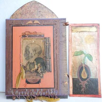#2002 â€¢ 2 Pieces Of Framed Ron Pippin Artwork